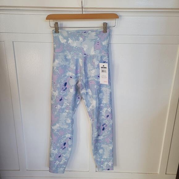 Wildfox Sweat Watercolor Spill Tie Dye Ankle Leggings High Rise Pants Size S NWT - Picture 3 of 5